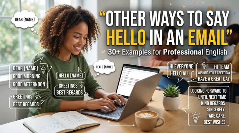 other ways to say hello in an email