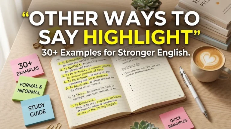 other ways to say highlight