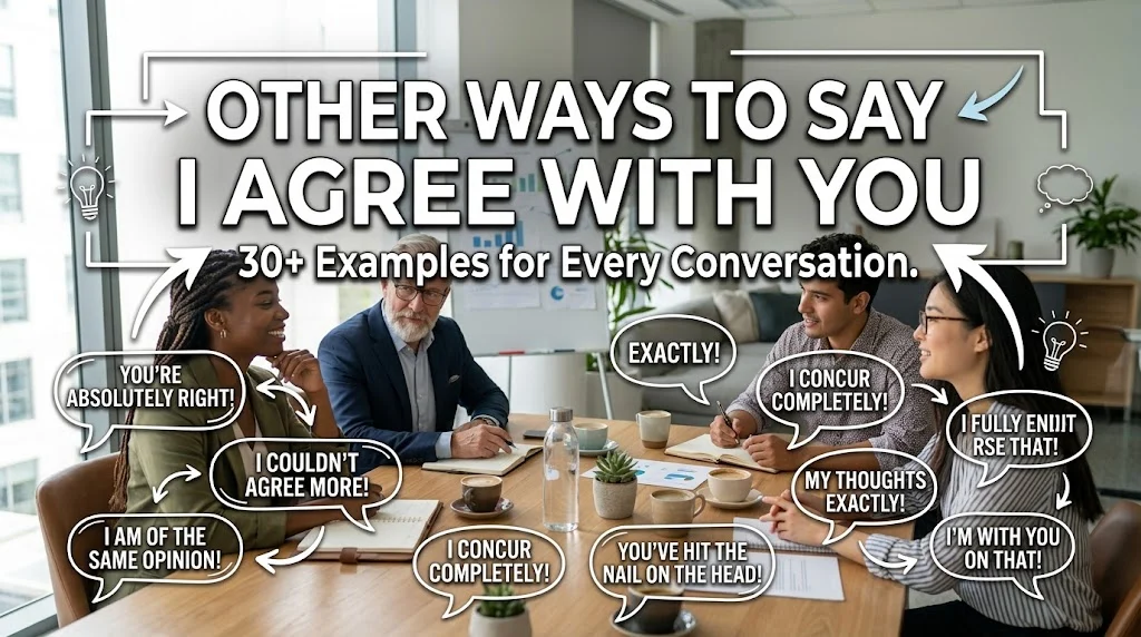 other ways to say i agree with you