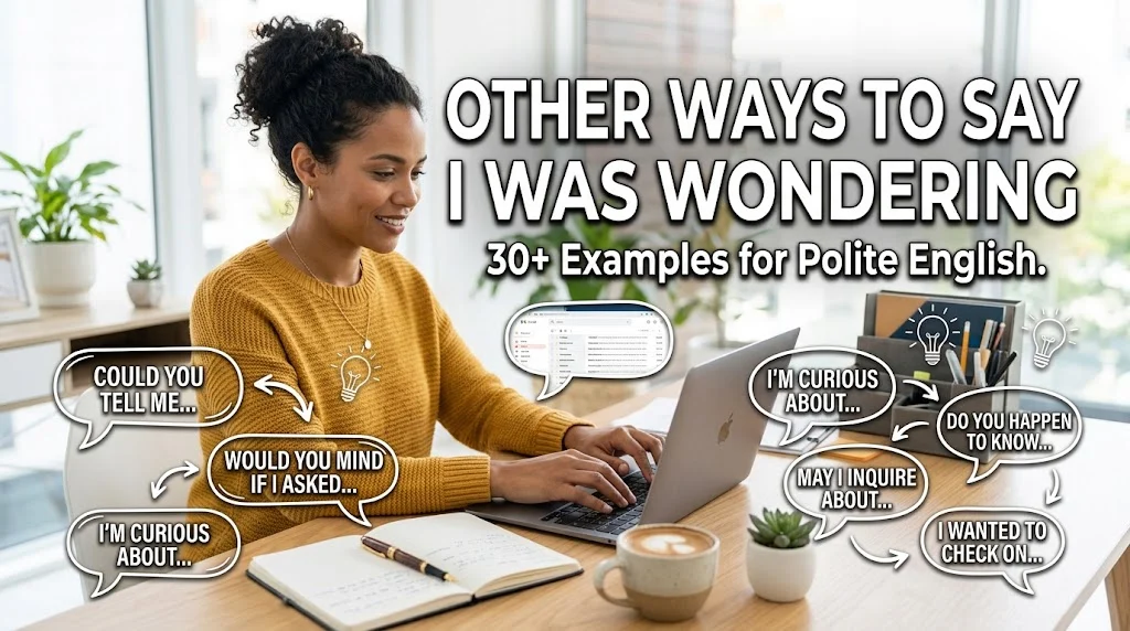 other ways to say i was wondering