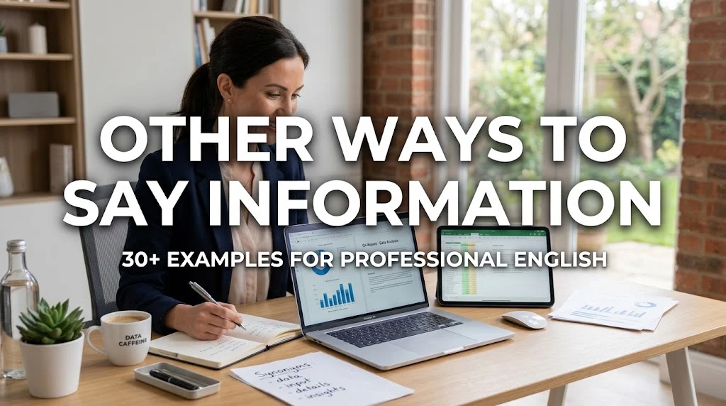 other ways to say information