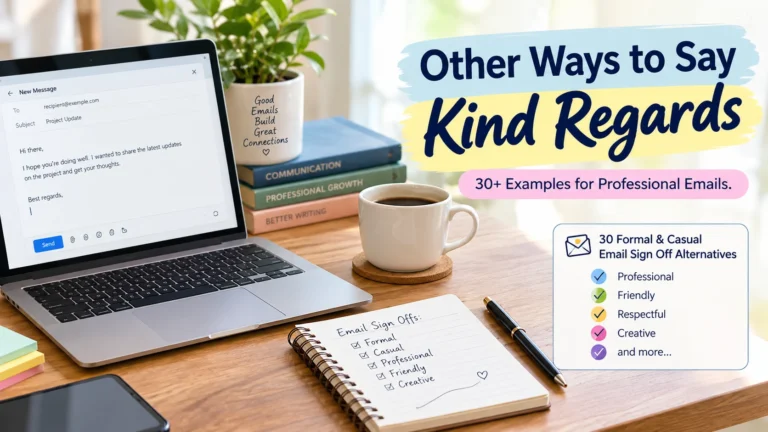 other ways to say kind regards