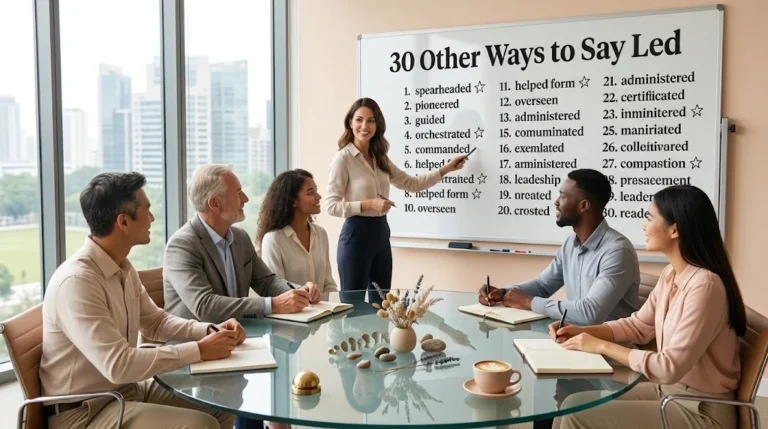 other ways to say led