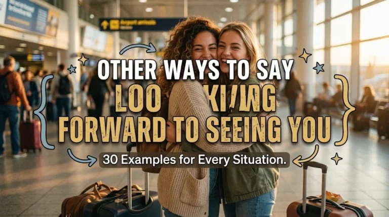 other ways to say looking forward to seeing you