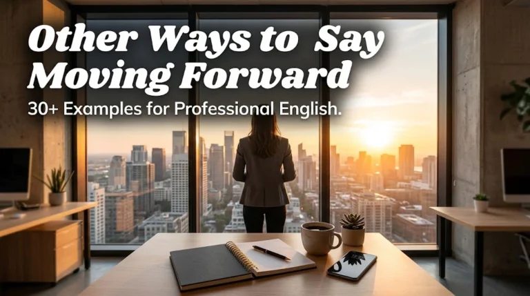 other ways to say moving forward