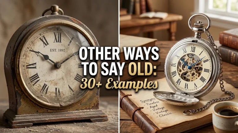 other ways to say old