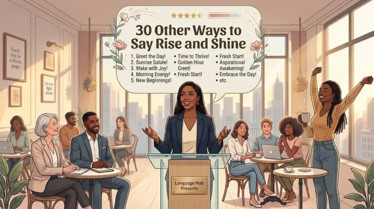 other ways to say rise and shine