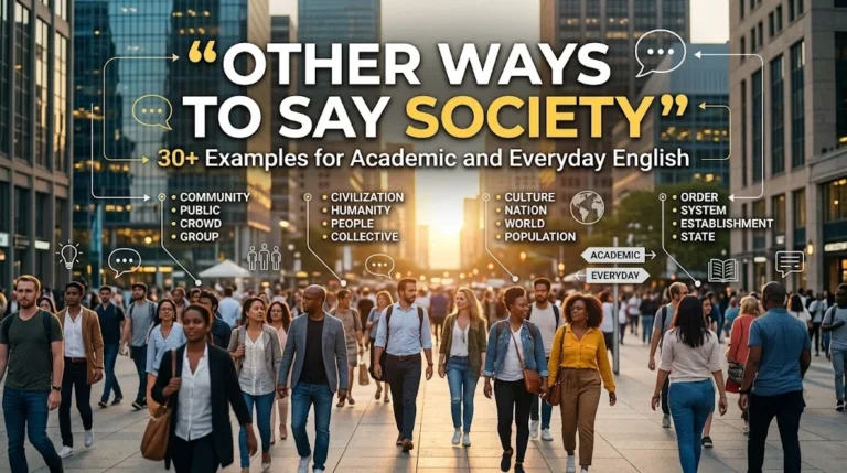 other ways to say society