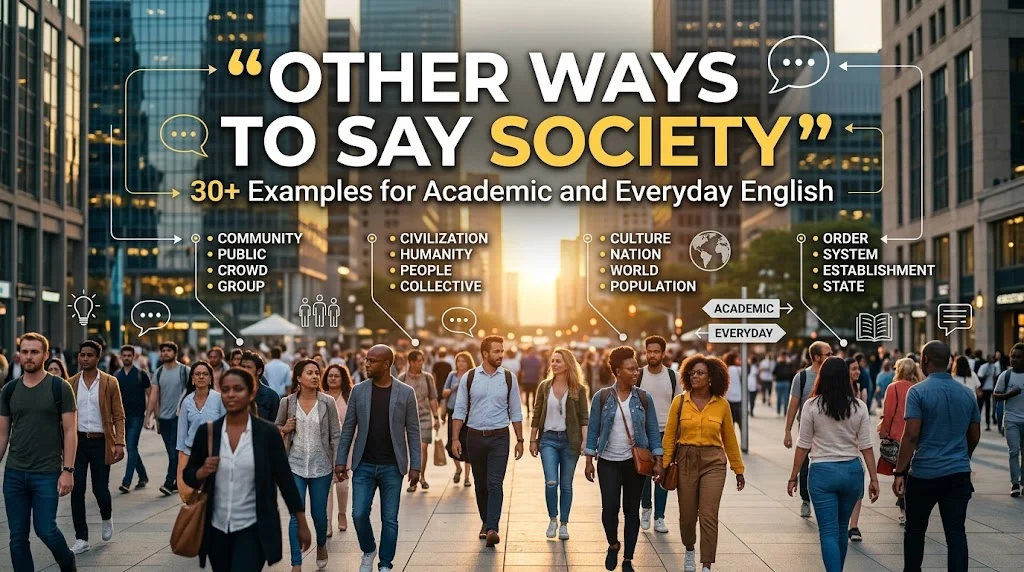 other ways to say society