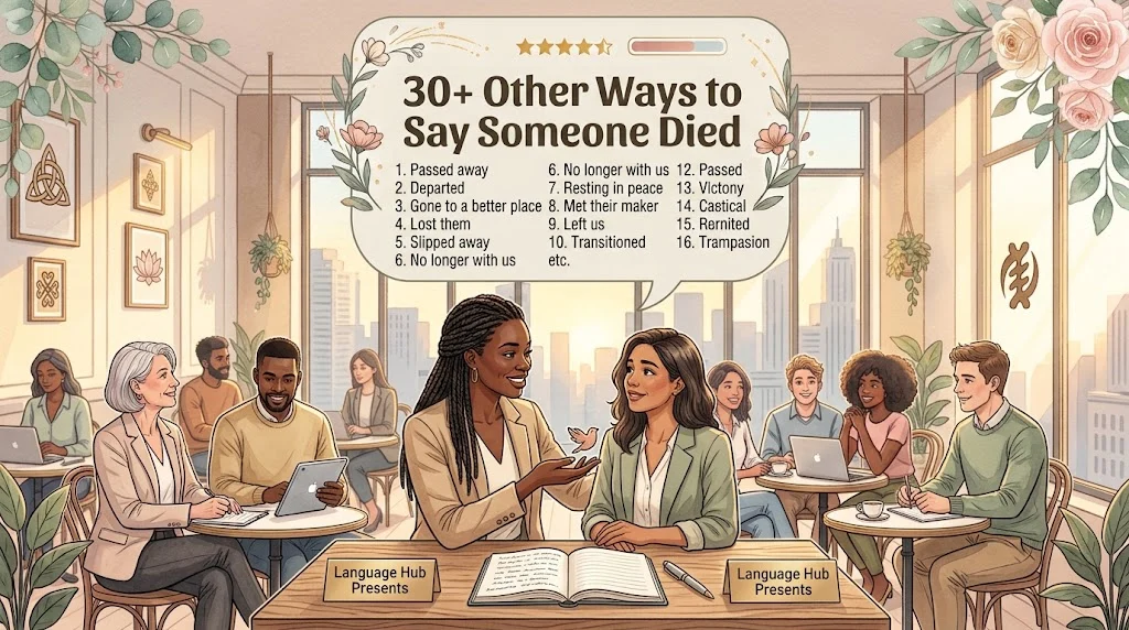 other ways to say someone died