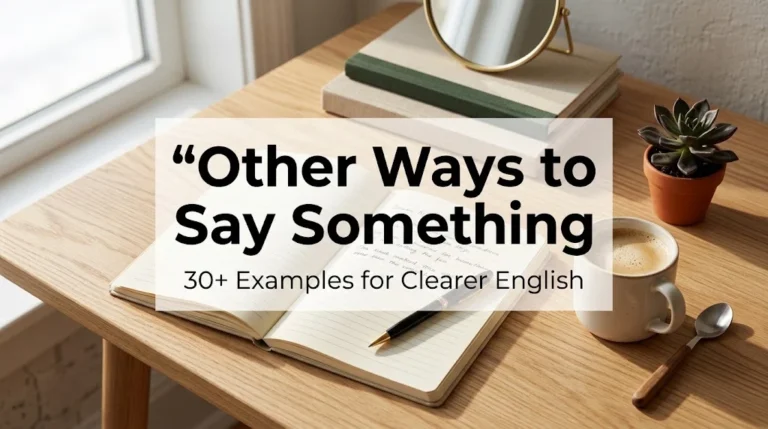 other ways to say something