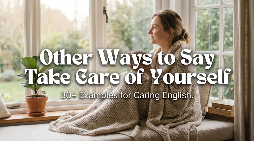 other ways to say take care of yourself