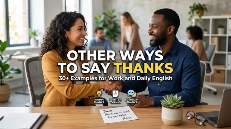 other ways to say thanks
