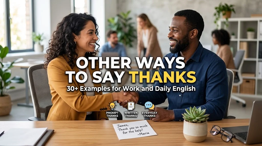 other ways to say thanks