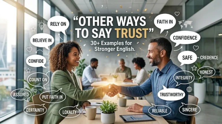 other ways to say trust