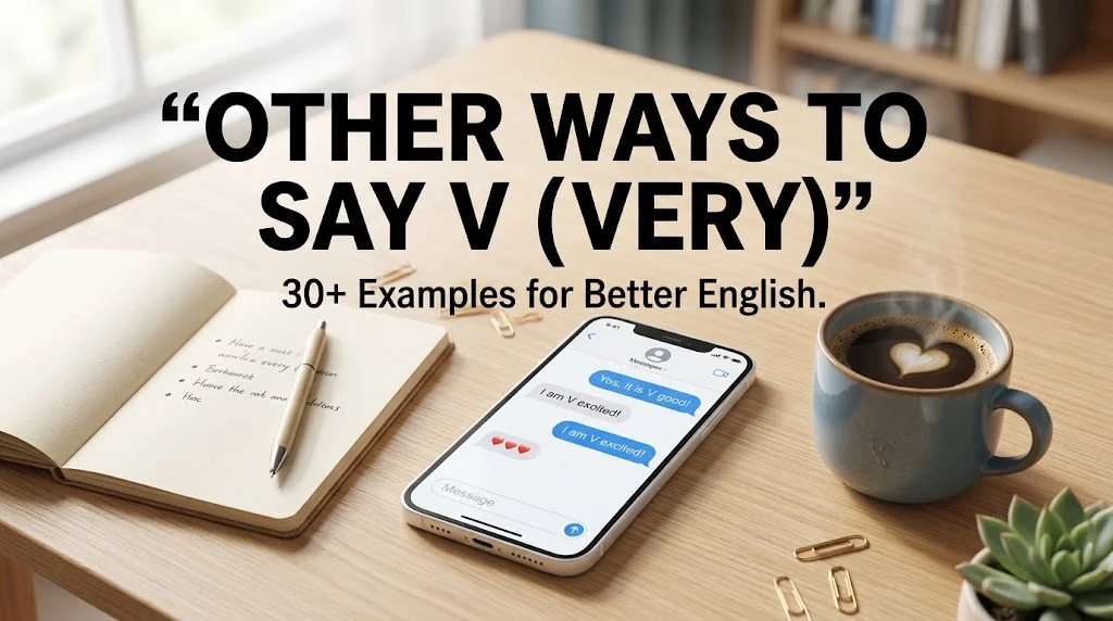 other ways to say v
