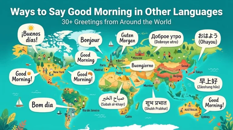 ways to say good morning in other languages