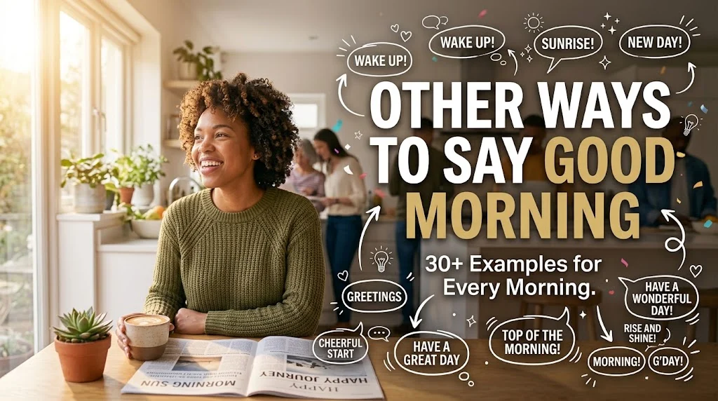 what are other ways to say good morning