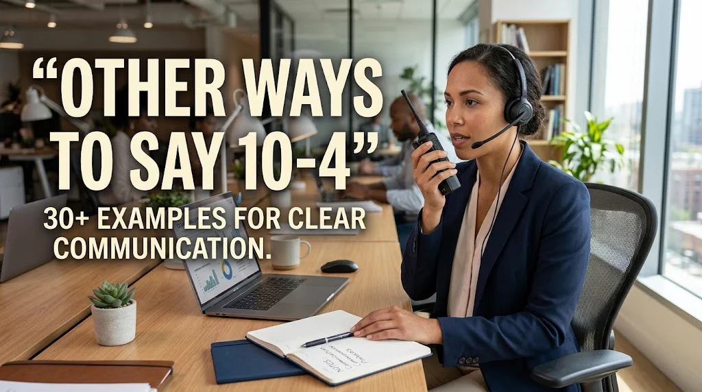 other ways to say 10-4