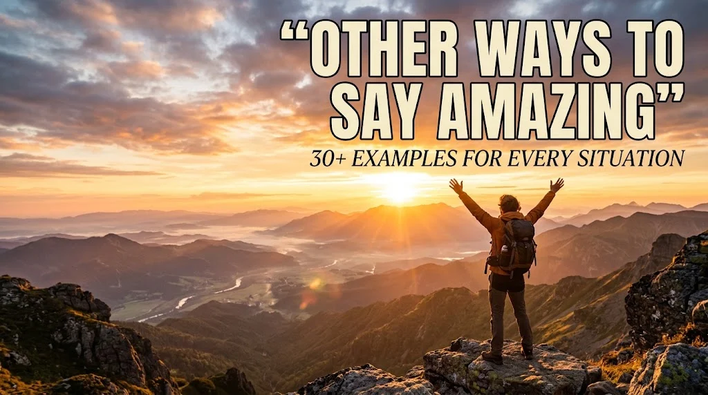other ways to say amazing