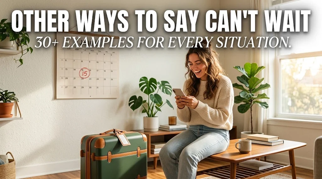 other ways to say can't wait