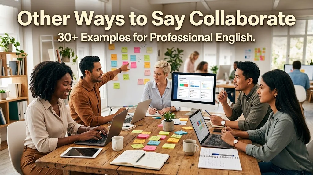 other ways to say collaborate