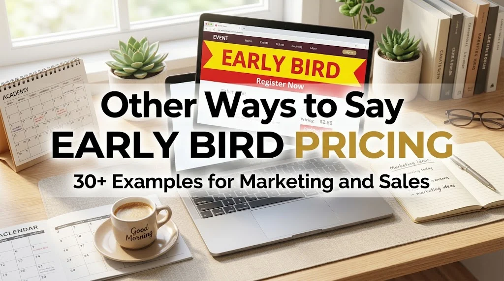 other ways to say early bird pricing