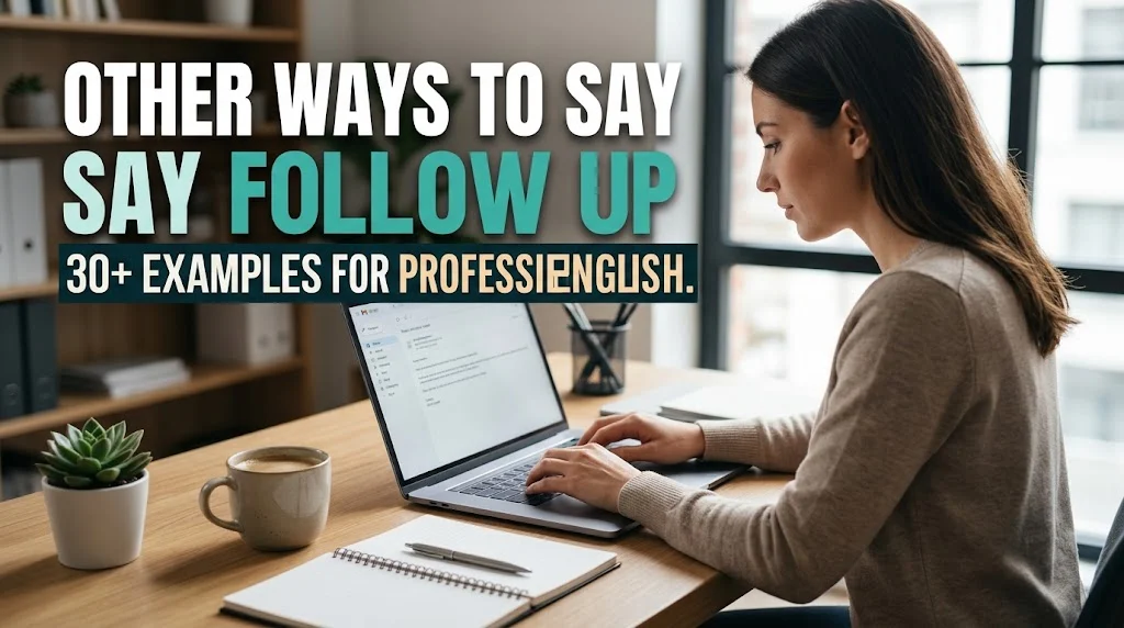 other ways to say follow up