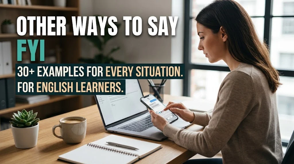 other ways to say fyi