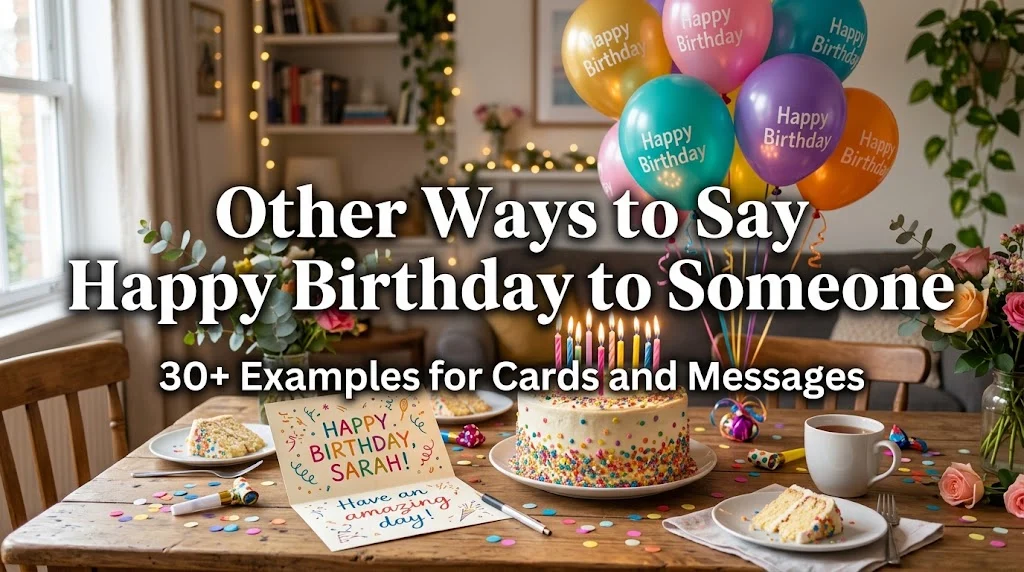other ways to say happy birthday to someone