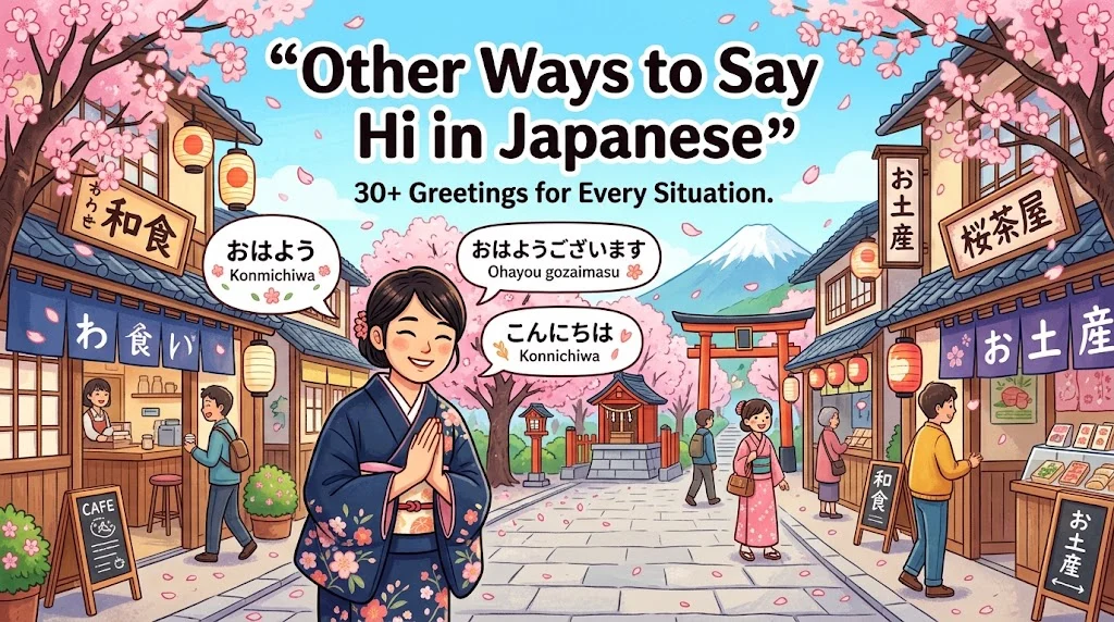 other ways to say hi in japanese