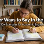 other ways to say in the text