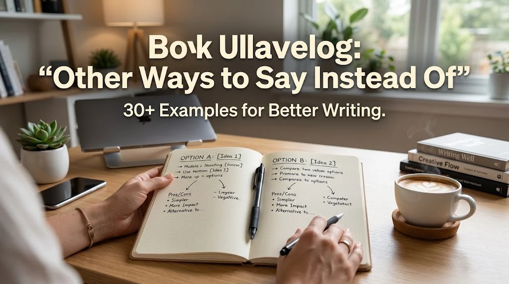 other ways to say instead of