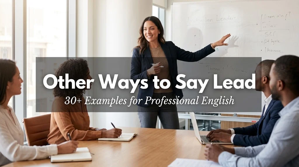 other ways to say lead