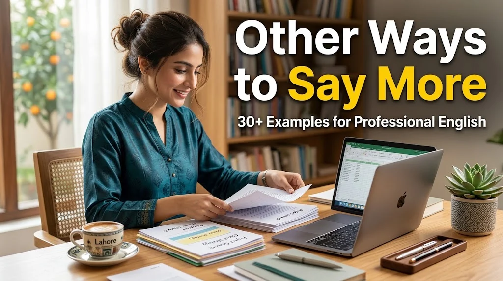 other ways to say more