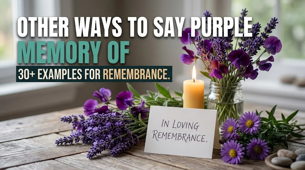 other ways to say purple