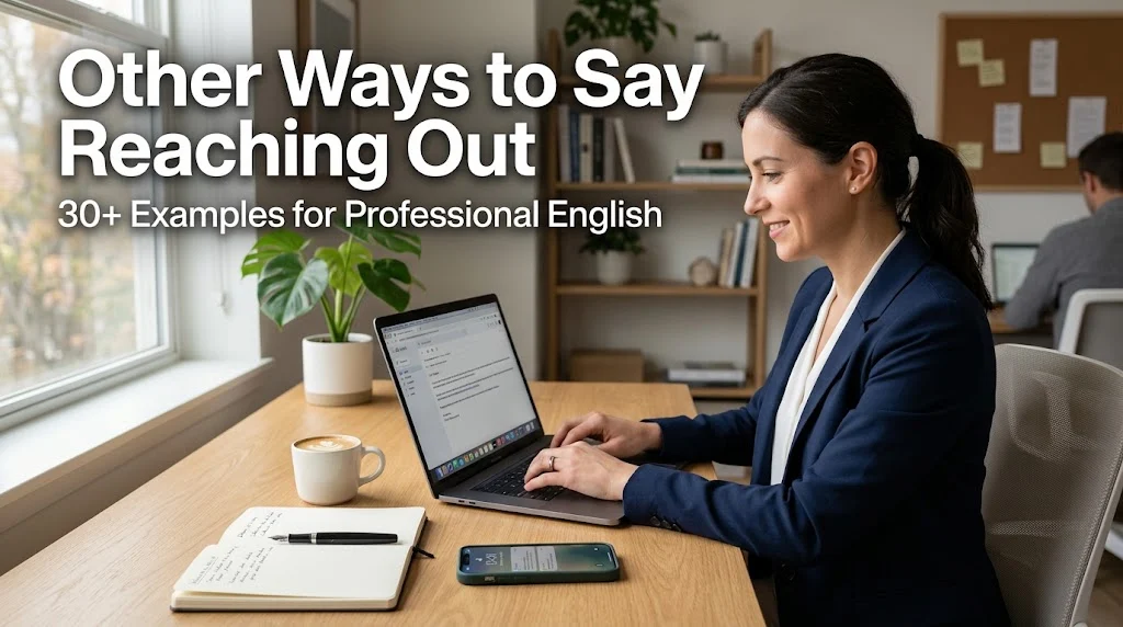 other ways to say reaching out