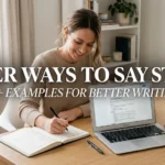 other ways to say states