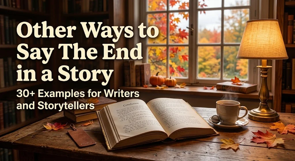 other ways to say the end in a story