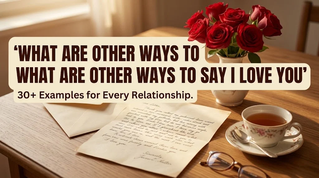 what are other ways to say i love you